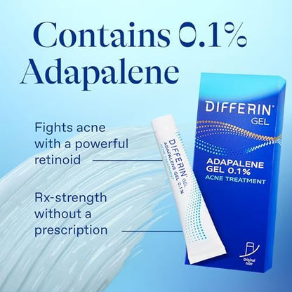 Differin Acne Fighter Pack: Retinoid Gel + Salicylic Acid Pimple Patches for Acne-Prone Skin Avelisse