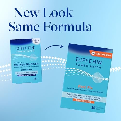 Differin Acne Fighter Pack: Retinoid Gel + Salicylic Acid Pimple Patches for Acne-Prone Skin Avelisse