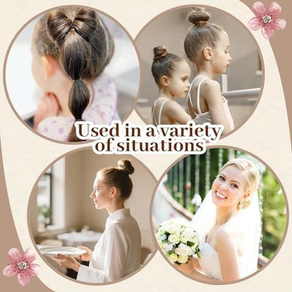 386-Piece Ballet Hair Styling Kit - Hair Wax Stick, Elastic Ties, Bobby Pins, U-Pins, Bun Nets, Combs, Loop Tools, Professional Dance Performance Kit with Storage Box Avelisse