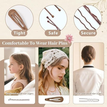 386-Piece Ballet Hair Styling Kit - Hair Wax Stick, Elastic Ties, Bobby Pins, U-Pins, Bun Nets, Combs, Loop Tools, Professional Dance Performance Kit with Storage Box Avelisse