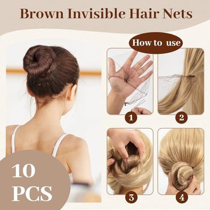 386-Piece Ballet Hair Styling Kit - Hair Wax Stick, Elastic Ties, Bobby Pins, U-Pins, Bun Nets, Combs, Loop Tools, Professional Dance Performance Kit with Storage Box Avelisse