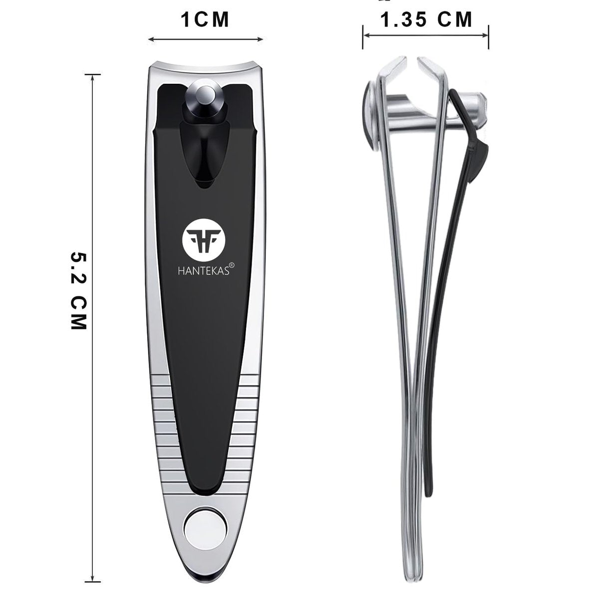 HANTEKAS 30-Piece Bulk Nail Clipper Set – Portable Toenail & Fingernail Clippers with Carbon Steel Blades, Black/Silver - görsel 9