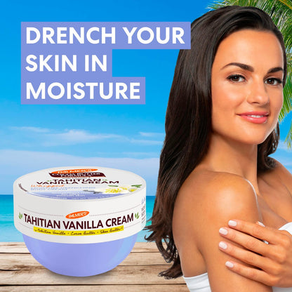 Palmer's Cocoa Butter Formula Body Cream with Tahitian Vanilla, 8.8 oz - 72 Hour Hydration, Shea Butter & Vitamin E, Dermatologist Approved