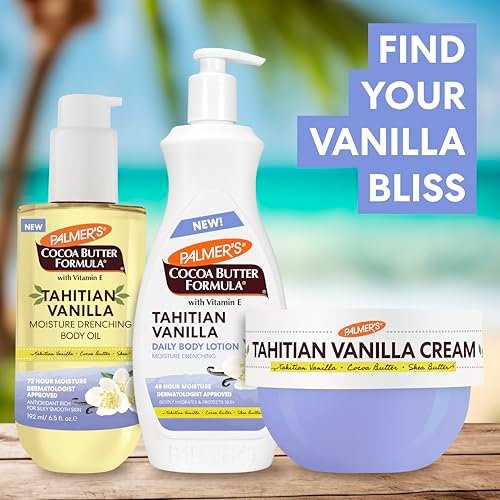Palmer's Cocoa Butter Formula Body Oil with Tahitian Vanilla, 6.5 oz - 72-Hour Hydration, Shea Butter & Vitamin E for Softer Skin, Dermatologist Approved Avelisse
