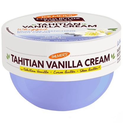 Palmer's Cocoa Butter Formula Body Cream with Tahitian Vanilla, 8.8 oz - 72 Hour Hydration, Shea Butter & Vitamin E, Dermatologist Approved