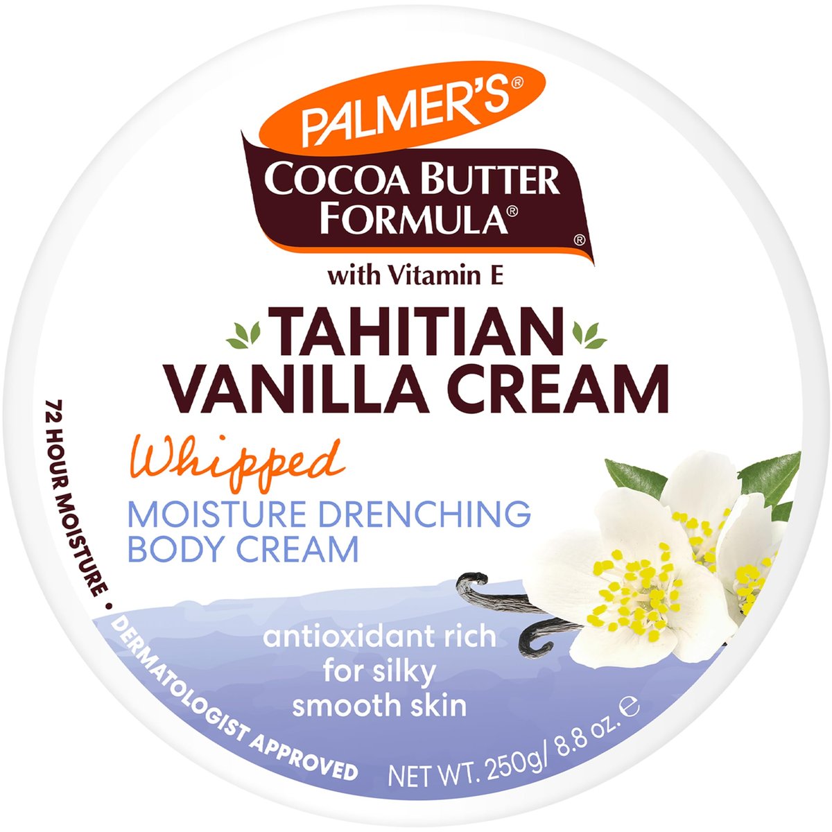 Palmer's Cocoa Butter Formula Body Cream with Tahitian Vanilla, 8.8 oz - 72 Hour Hydration, Shea Butter & Vitamin E, Dermatologist Approved - görsel 3