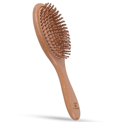 Vera Essence Bamboo Brush for Hair Growth – Natural Bristle Wooden Paddle Brush for Detangling, Reducing Breakage & Scalp Massage – Ergonomic Handle for Women & Men Avelisse