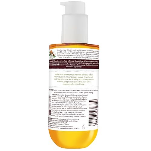 Palmer's Coconut Oil Formula Brazilian Coco Firming Body Oil with Vitamin E, 6.5 Fl Oz - Skin Tightening & Firming for Bum, Bust & Belly, 48Hr Moisture Avelisse
