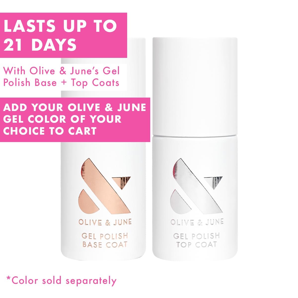 Olive & June Gel Mani System Set – Complete At-Home Gel Nail Kit with LED Lamp, Peel-Off Base Coat, Top Coat, Cuticle Serum & The Poppy (15-Free, Vegan, Cruelty-Free) Avelisse