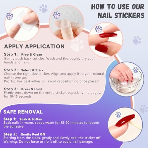 Jolly Snaps XS Non-Toxic Nail Adhesive Tabs for Kids | 480 PCS Extra Strong Sticky Tabs for Press On Nails | Ultra Thin & Easy to Use | 20 Sheets Nail Glue Tabs - görsel 12