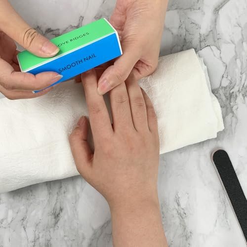 Black Nail File and Buffer - Large Square Sponge Manicure Tool for Nail Grinding and Care - görsel 6