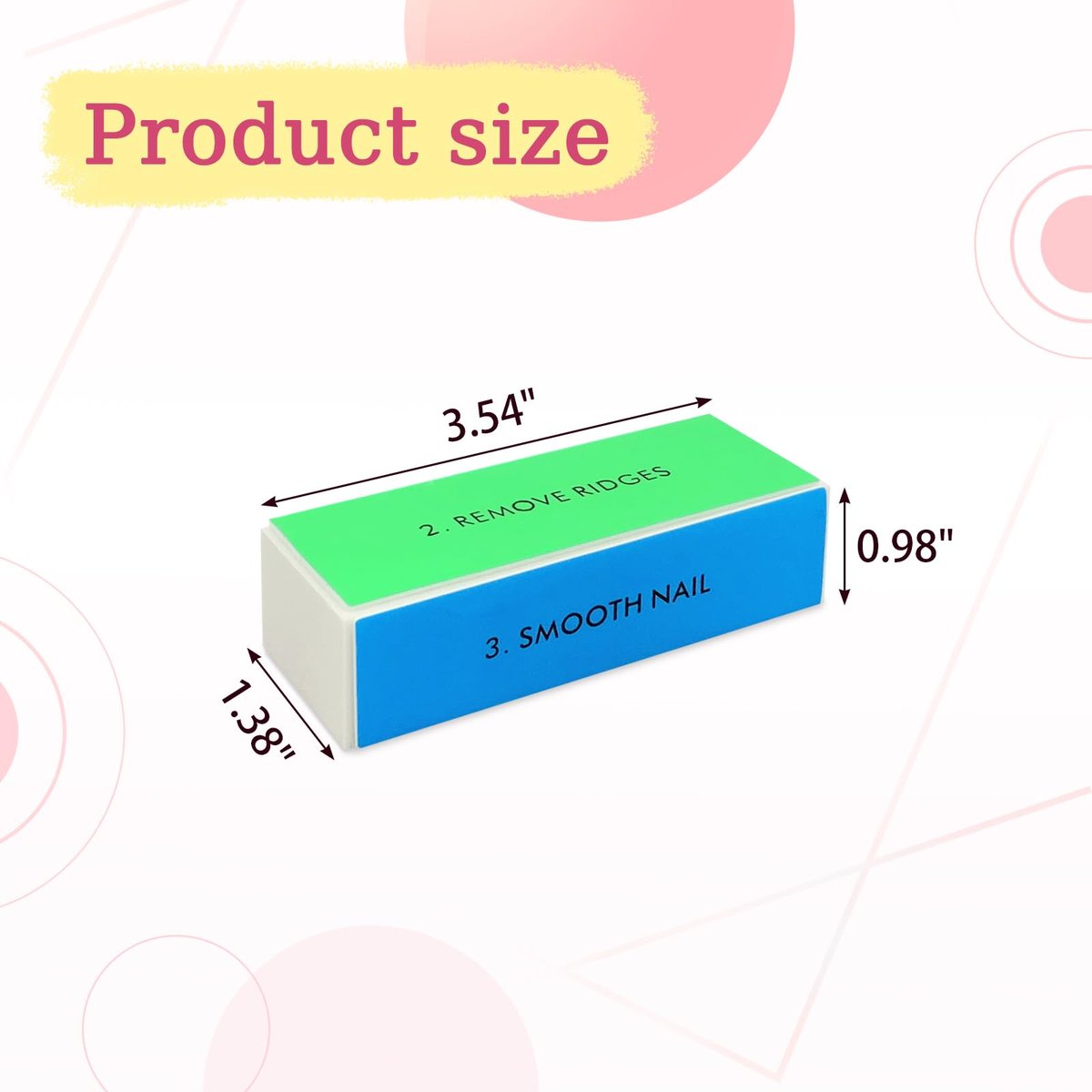 4-Piece Large Square Sponge Nail Buffer Block Set - 4-Way Nail File and Buffer for Smoothing and Polishing, Professional Nail Care for Salon and Home Use - görsel 11