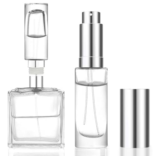 MUB 10ml Perfume Travel Refillable Atomizer Bottle - Leak-Proof Glass Spray Bottle for Cologne, Mini Empty Portable Pocket Atomizer (Aluminum, 0.3 oz) - görsel 2