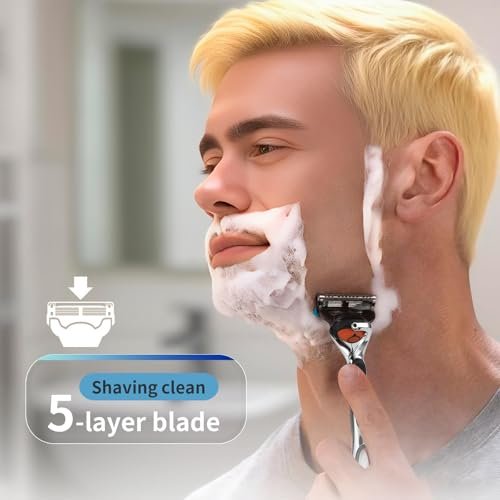 Replacement Handle Compatible with Gillette Fusion5 Razors for Men – Non-Slip Ergonomic Comfort Glide Razor Handle (1 Pack, Black) - görsel 14