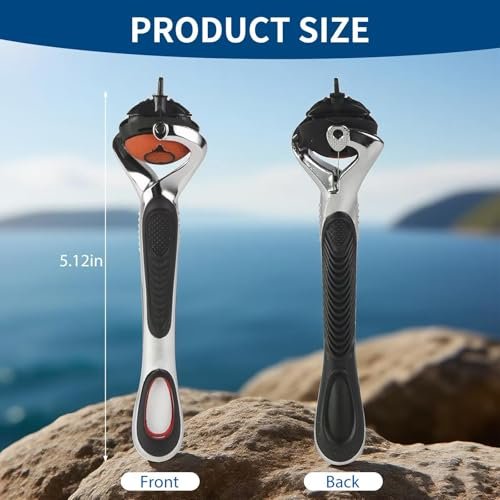 Replacement Handle Compatible with Gillette Fusion5 Razors for Men – Non-Slip Ergonomic Comfort Glide Razor Handle (1 Pack, Black) - görsel 8