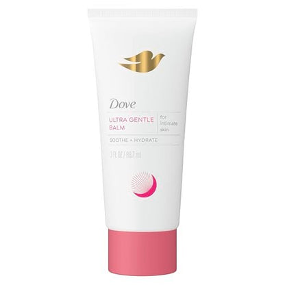 Dove Ultra Gentle Unscented Vulva Balm for Women - Hydrates Dry Intimate Skin, Perfect for Menopause, 3 oz