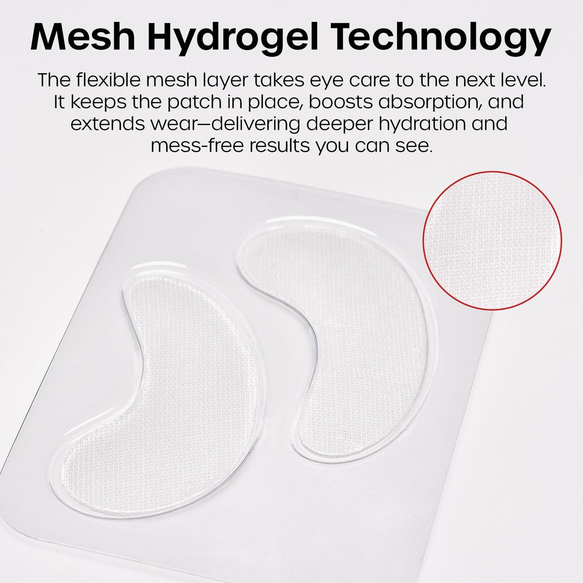 The Man Mesh Hydrogel Under Eye Patches for Men – Cooling, Hydrating & Firming Eye Masks for Dark Circles & Puffiness – Anti-Aging Patches with Hyaluronic Acid, Collagen & Vitamin E (6 Pairs) - görsel 11