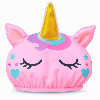 Cute Unicorn Shower Cap for Kids – Reusable Waterproof Hair Cover for Girls Avelisse