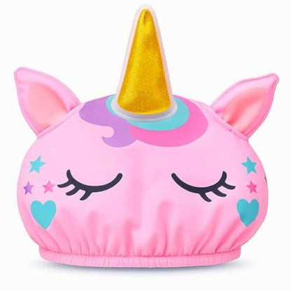 Cute Unicorn Shower Cap for Kids – Reusable Waterproof Hair Cover for Girls Avelisse