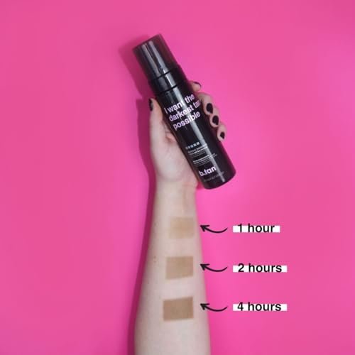 b.tan Ultra Dark Self Tanner Mousse - 1 Hour Express Sunless Tanning Foam, Golden Bronzing Glow for Face & Body, No Fake Tan Smell, 6.7 Fl Oz (Pack of 2) Avelisse