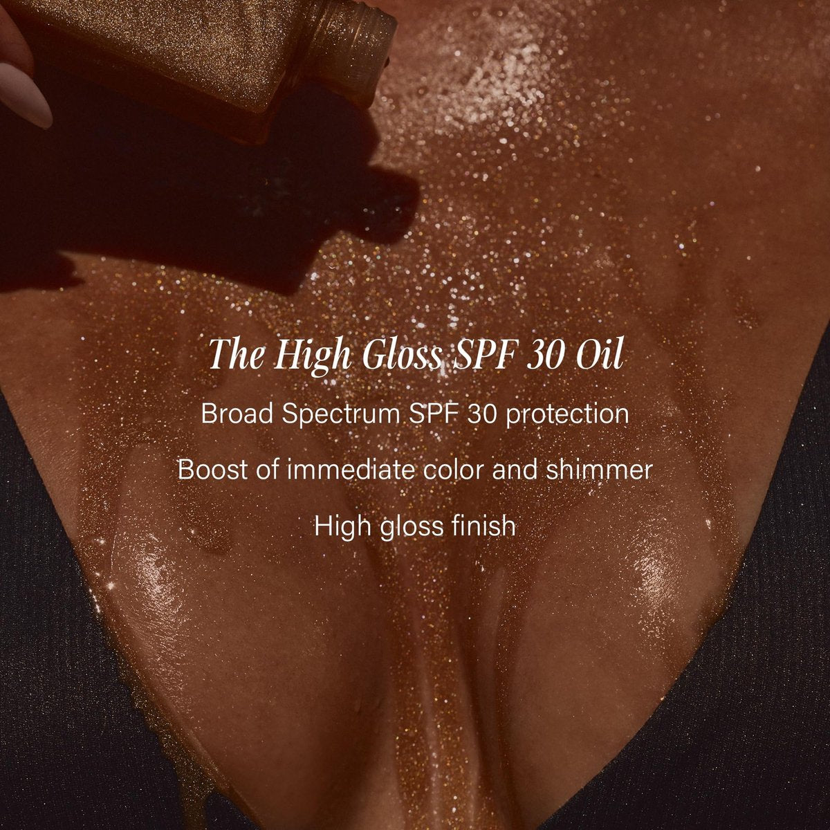 + Lux Unfiltered High Gloss N°30 Shimmer Body Oil SPF 30 - Instant Bronze Shimmering Body Oil with Broad Spectrum Sunscreen, Jojoba & Grapeseed Oil, Oxybenzone Free - 5 Fl Oz Avelisse
