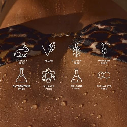 + Lux Unfiltered High Gloss N°30 Shimmer Body Oil SPF 30 - Instant Bronze Shimmering Body Oil with Broad Spectrum Sunscreen, Jojoba & Grapeseed Oil, Oxybenzone Free - 5 Fl Oz Avelisse