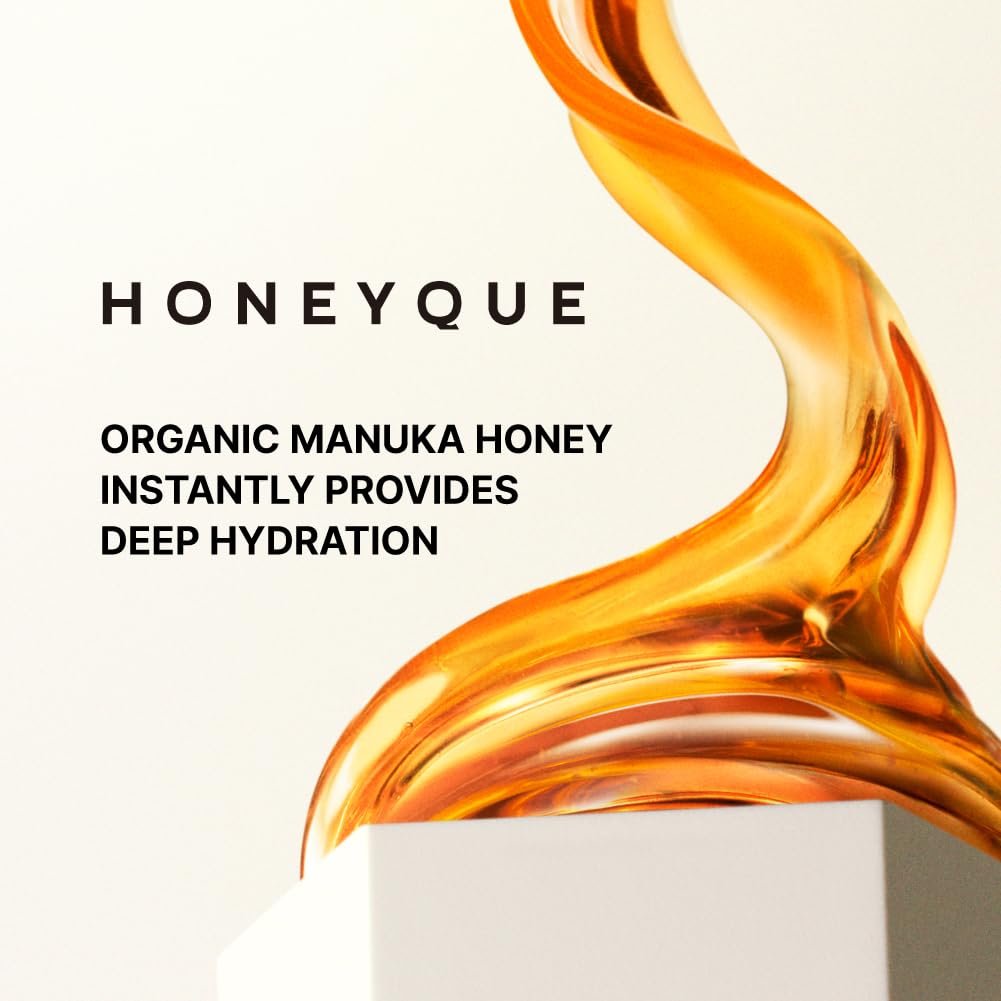 HONEYQUE Deep Repair Moist Shampoo 450ml - Moisturizing Shampoo for Damaged Hair with Manuka Honey & Protein Complex, Frizz Control & Hair Repair, Japanese Salon-Quality Avelisse