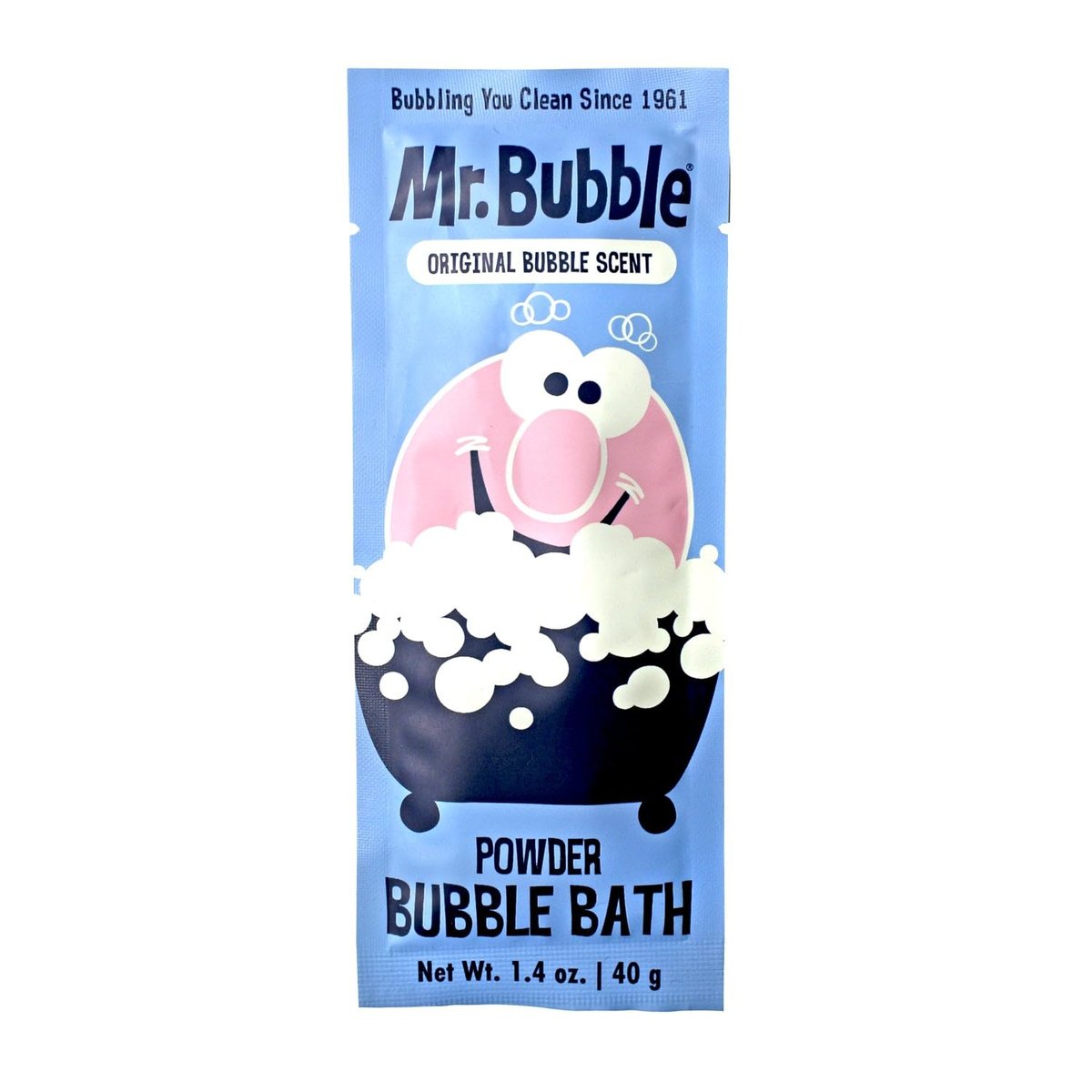 Mr. Bubble Retro Powder Bubble Bath Packet - Original Bubble Gum Scent, 1.4 oz (Pack of 12) Avelisse