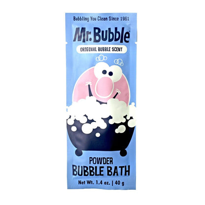 Mr. Bubble Retro Powder Bubble Bath Packet - Original Bubble Gum Scent, 1.4 oz (Pack of 12) Avelisse