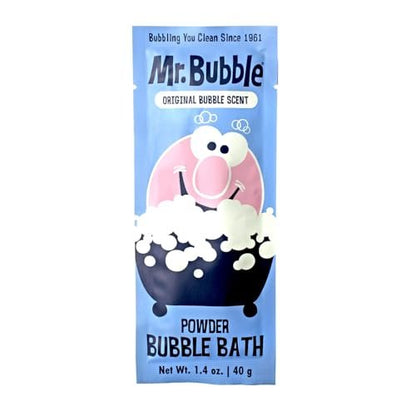 Mr. Bubble Retro Powder Bubble Bath Packet - Original Bubble Gum Scent, 1.4 oz (Pack of 12) Avelisse