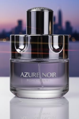 Viaan Krishna AZURE NOIR POUR HOMME Cologne Eau de Toilette for Men, 3.4 oz (100 ml), Natural Spray, Long Lasting Avelisse