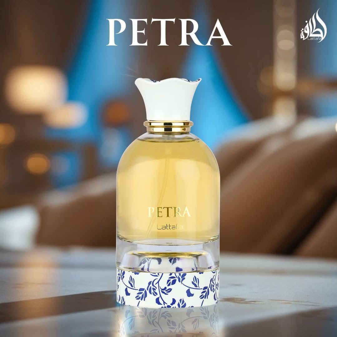 Lattafa Petra Eau de Parfum Spray for Women – 100ml (3.4 Oz) | Tropical, Floral, Fruity & Sweet Fragrance | Long-Lasting Luxury Perfume Avelisse