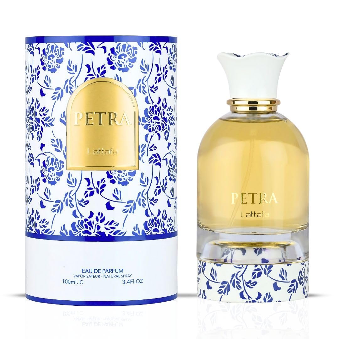 Lattafa Petra Eau de Parfum Spray for Women – 100ml (3.4 Oz) | Tropical, Floral, Fruity & Sweet Fragrance | Long-Lasting Luxury Perfume Avelisse