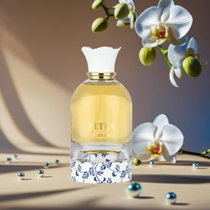Lattafa Petra Eau de Parfum Spray for Women – 100ml (3.4 Oz) | Tropical, Floral, Fruity & Sweet Fragrance | Long-Lasting Luxury Perfume Avelisse