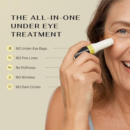 CumaBalm™ Eye Balm with Turmeric and Retinol for Puffy Eyes & Dark Circles – Vegan, 1 Fl Oz Avelisse