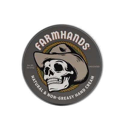 Farmhands Natural Hand Cream for Dry, Cracked Hands - Non-Greasy, Fast-Absorbing, No Added Fragrance, Organic Aloe, 2oz Tin Avelisse