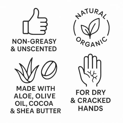 Farmhands Natural Hand Cream for Dry, Cracked Hands - Non-Greasy, Fast-Absorbing, No Added Fragrance, Organic Aloe, 2oz Tin Avelisse