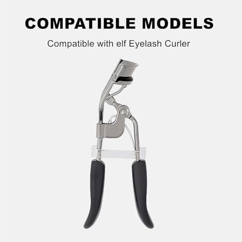 30-Pack Silicone Eyelash Curler Refill Pads Compatible with elf Eyelash Curler - Black - görsel 12