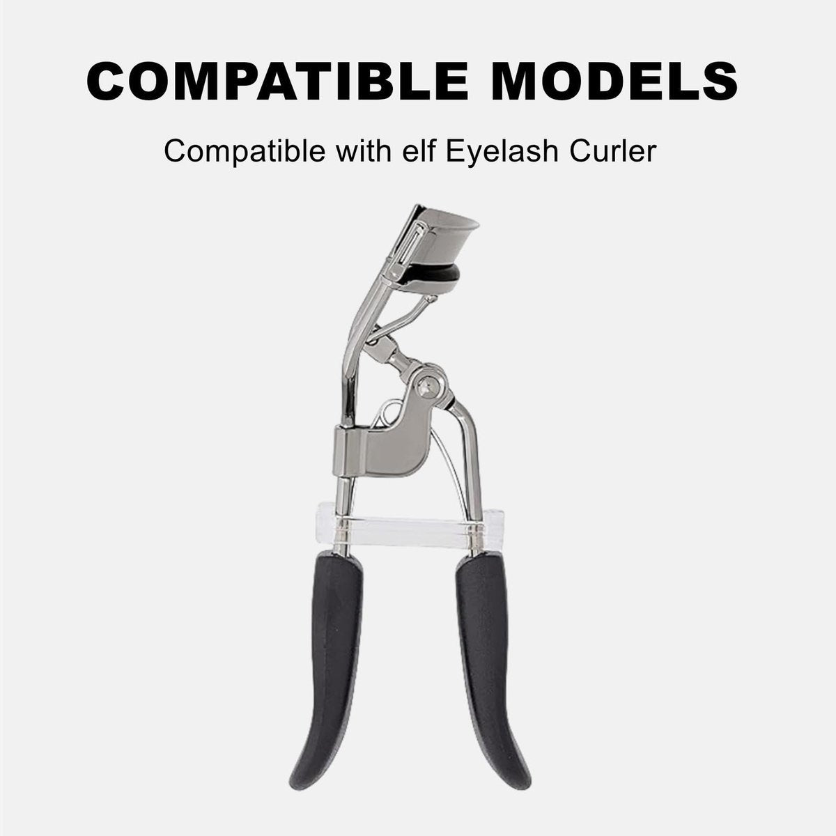 30-Pack Silicone Eyelash Curler Refill Pads Compatible with elf Eyelash Curler - Black - görsel 11