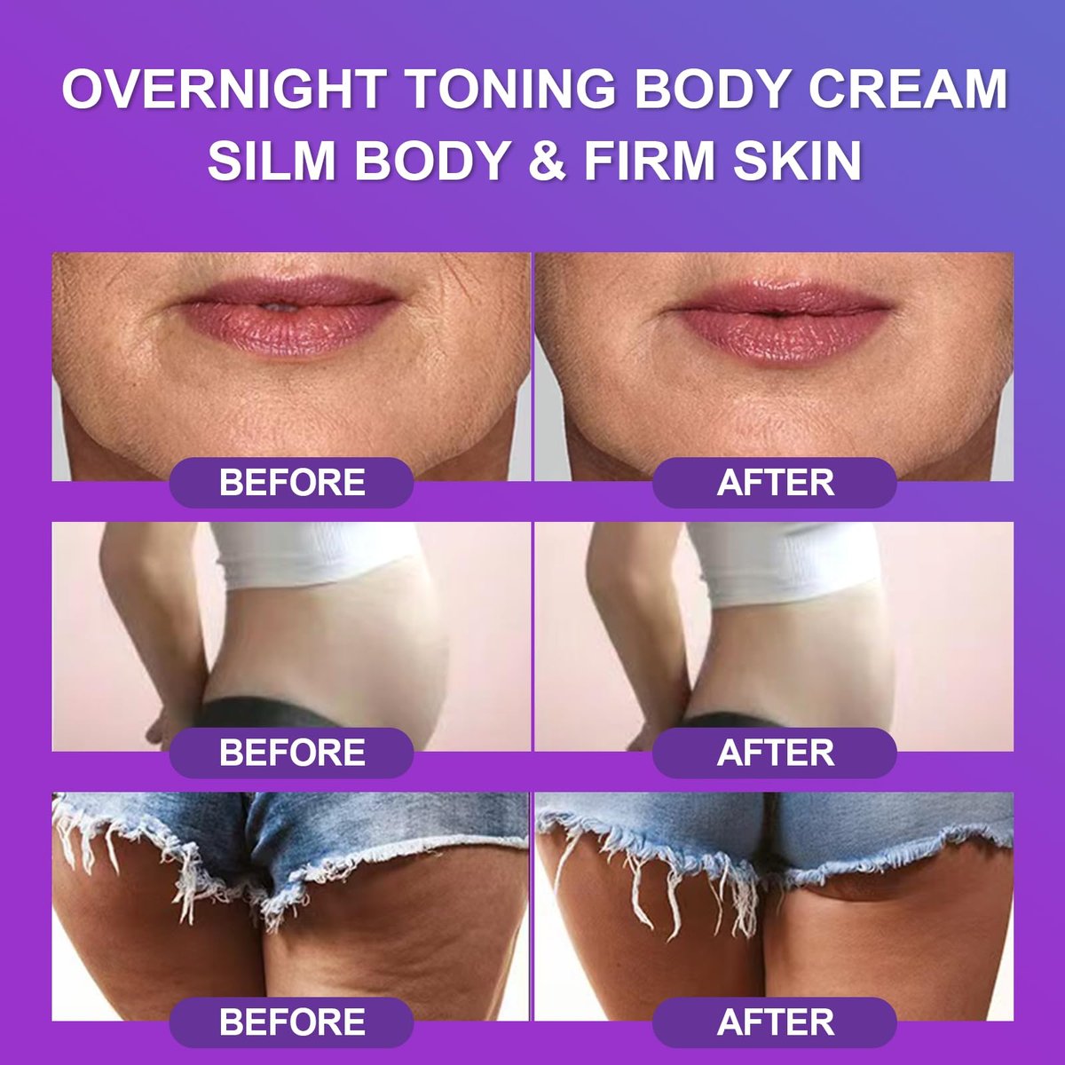 AMRAM Overnight Toning Whip - Skin Tightening & Body Firming Cream for Loose Skin, 3.38 Fl Oz Avelisse
