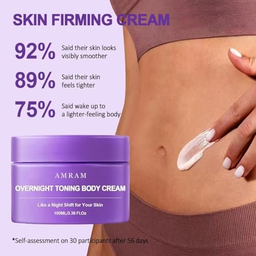 AMRAM Overnight Toning Whip - Skin Tightening & Body Firming Cream for Loose Skin, 3.38 Fl Oz Avelisse