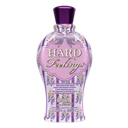 Devoted Creations Hard Feelings - Ultra Dark Glowing Encapsulated DHA Bronzer Dark Tanning Lotion Avelisse