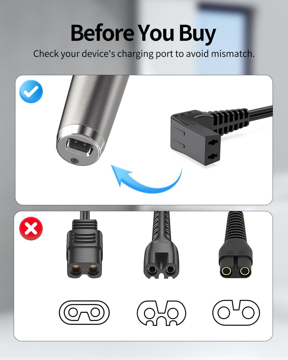 Superer Replacement Charger for Wahl Trimmer Models - Lithium Ion Power Adapter Cord - görsel 5