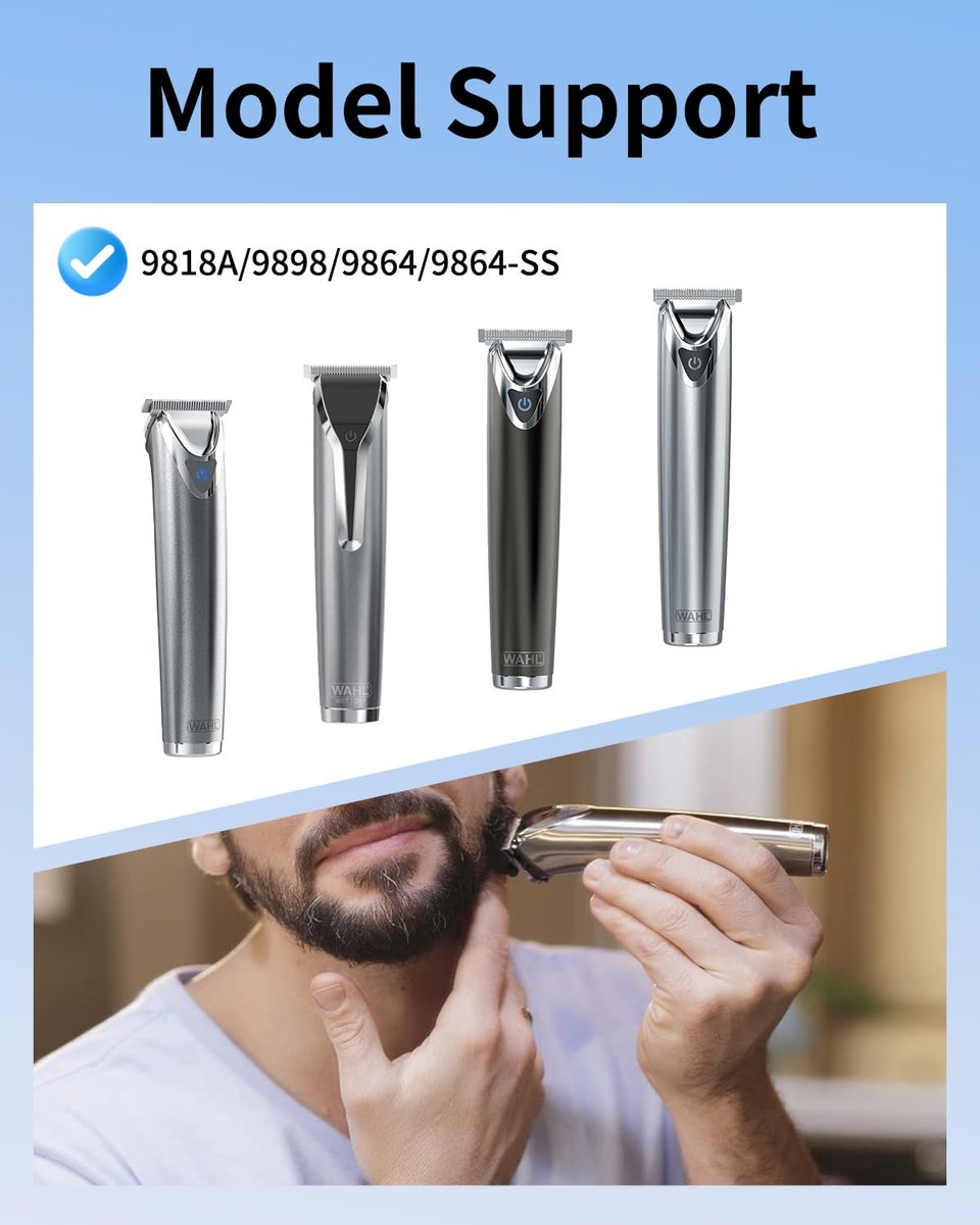 Superer Replacement Charger for Wahl Trimmer Models - Lithium Ion Power Adapter Cord - görsel 3