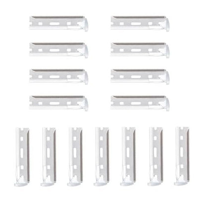 15-Pack Facial Razor Refill Blades – Precision Stainless Steel Replacement Compatible with Tweezerman Razors