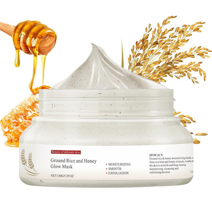 IREV Rice and Honey Glow Mask – Hydrating Clay Mask for Dry Sensitive Skin, 150g Avelisse