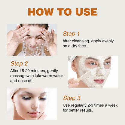 IREV Rice and Honey Glow Mask – Hydrating Clay Mask for Dry Sensitive Skin, 150g Avelisse