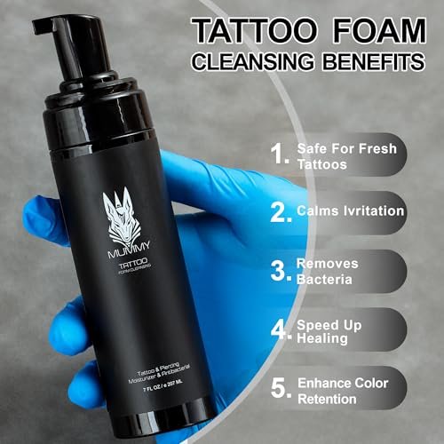Mummy Tattoo Aftercare Soap Foam – Gentle Cleaning for Tattoos & Piercings - görsel 8