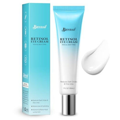 Retinol Eye Cream for Dark Circles, Puffiness & Anti-Aging | Peptides & Caffeine | 1 Fl Oz Avelisse