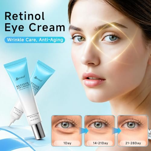 Retinol Eye Cream for Dark Circles, Puffiness & Anti-Aging | Peptides & Caffeine | 1 Fl Oz Avelisse